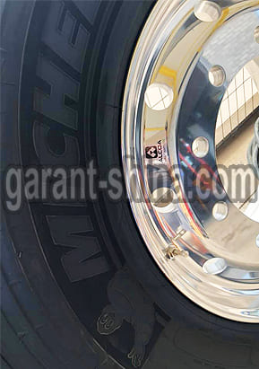 Michelin XTE3 (прицепная) 385/65 R22.5 160J 20PR - Фото Бренда на боковине шины